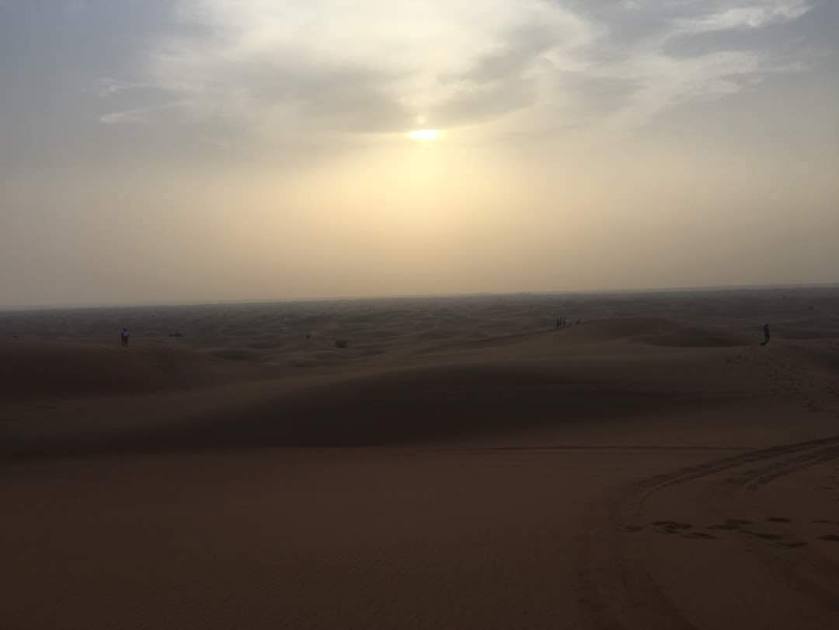 Soleil dans le désert